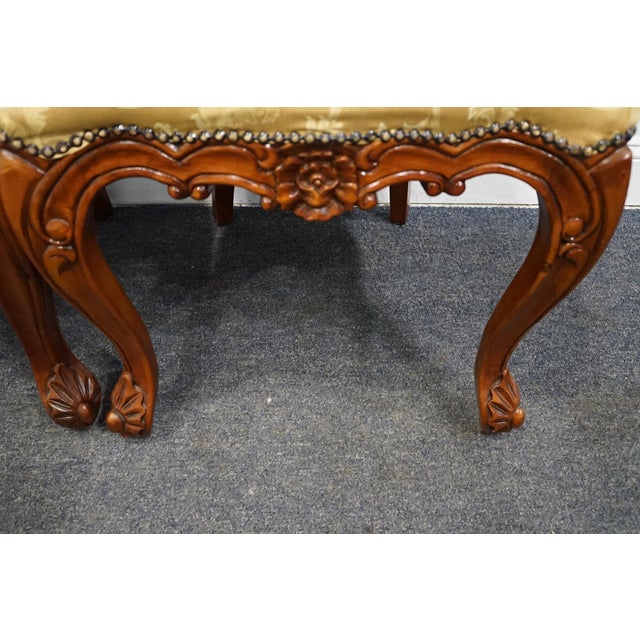 Vintage Antique Traditional Rococo Style Carved Accent Side Chair For Sale - Image 11 of 11