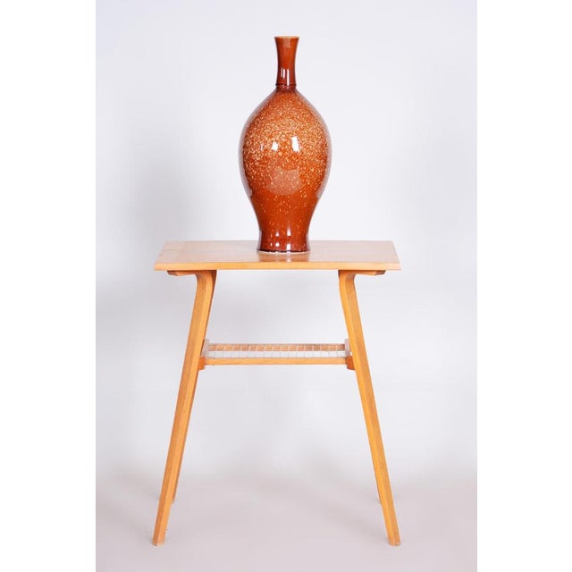 Bauhaus Vase in Glazed Ceramic, Czechia, 1950s For Sale - Image 6 of 7