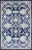 Modern Hand-Knotted Oushak Rug in Wool With Sub-Geometric Design in Blue For Sale - Image 9 of 9
