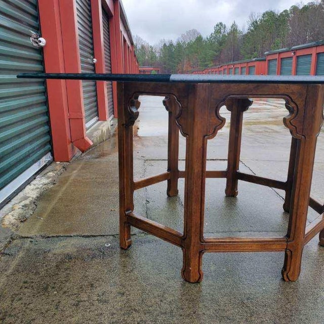 Vintage Thomasville “Mystique” Octagonal Dining Table W/Glass Top