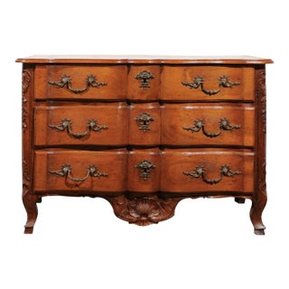 1720s French Regency Walnut Commode For Sale