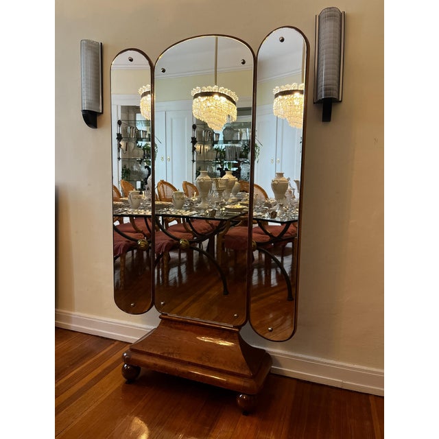 Art Deco Three-Part Standing Mirror, 1920s For Sale - Image 13 of 14
