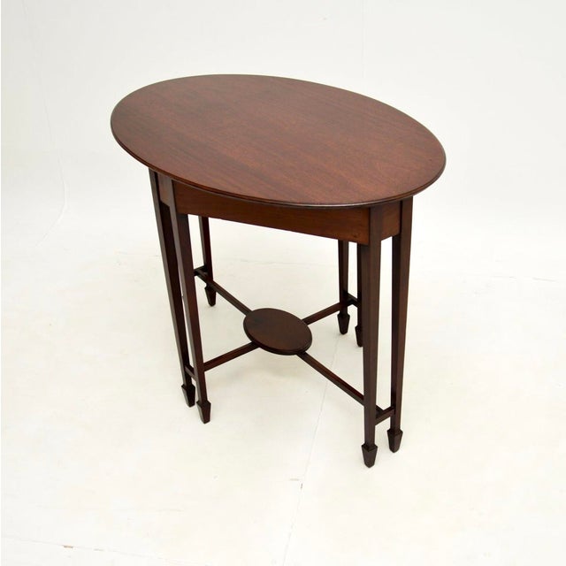 Antique Edwardian Occasional Side Table, 1900s For Sale - Image 3 of 7