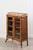 Brown Antique Victorian Tiger Bamboo Glazed Bookcase Cabinet (C. 1870) For Sale - Image 8 of 15