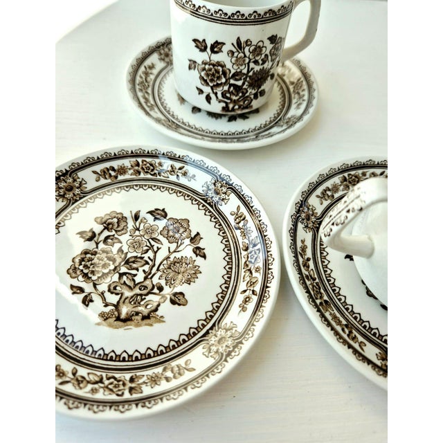 1960s Vintage Coffee Cups and Saucers from Wood & Sons, 1960s, Set of 6 For Sale - Image 5 of 8