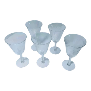 5 Vintage Iridescent Sherry/Wine Glasses