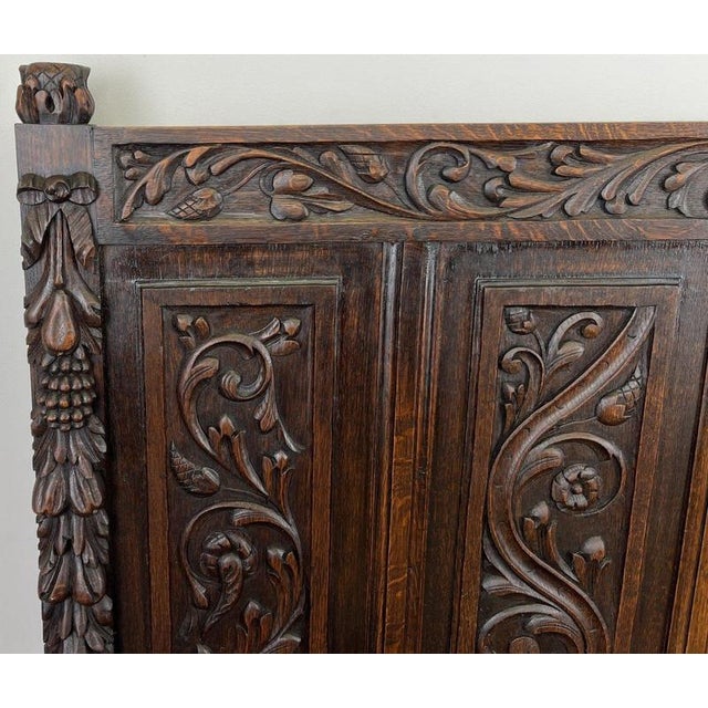Wood French Style Monks Bench in Oak For Sale - Image 7 of 16