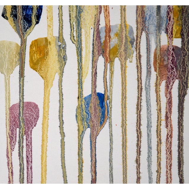 Contemporary "Jellies" Abstract Expressionist Composition in Acrylic on Canvas by Annamarina Norman For Sale - Image 3 of 9