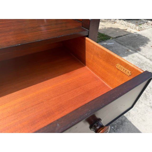 Wood Vintage Ralph Lauren Mahogany Two Tier Server For Sale - Image 7 of 12