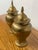 Brass Brass Ginger Jar Urn Shaped Vessels + Lids, Set of Two For Sale - Image 8 of 12