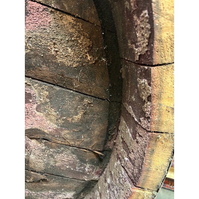 French Château Margaux Wine Barrel Top Façade Ca. 1910 For Sale - Image 10 of 10