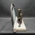 1920s 1920s Art Deco Egyptian Revival Nude Spelter & Marble Table Lamp For Sale - Image 5 of 16