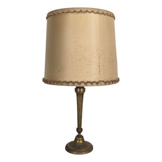 Neoclassical Brass Table Lamp For Sale