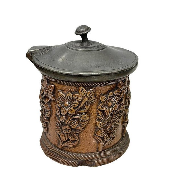 Ceramic 19th Century French Beauvais Tobacco Stoneware, Set of 6 For Sale - Image 7 of 15