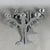 Silver Five-Light Chrome and Metal Candlestick, 1970s For Sale - Image 8 of 11