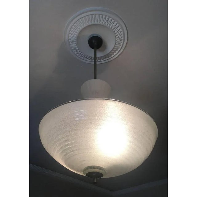 1940s Italian Pulegoso Glass Pendant from Barovier & Toso, 1940s For Sale - Image 5 of 17