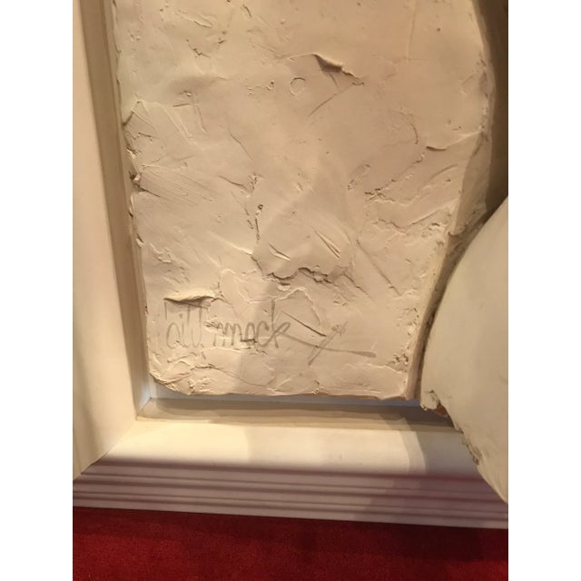 Bill Mack Bonded Sand Sculpture With Scarf #124 Signed Brutalist For Sale - Image 4 of 8