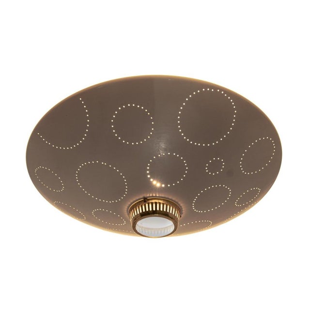 Swiss Flush Mount in Glass and Brass from Belmag, 1950s For Sale - Image 14 of 15