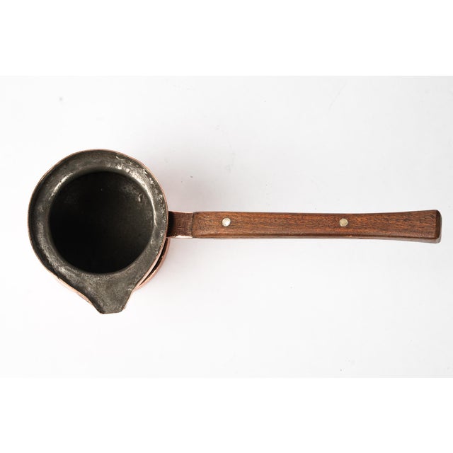 1920s Art Deco Coffee Can in Copper with Wodden Handle, 1920s For Sale - Image 5 of 10
