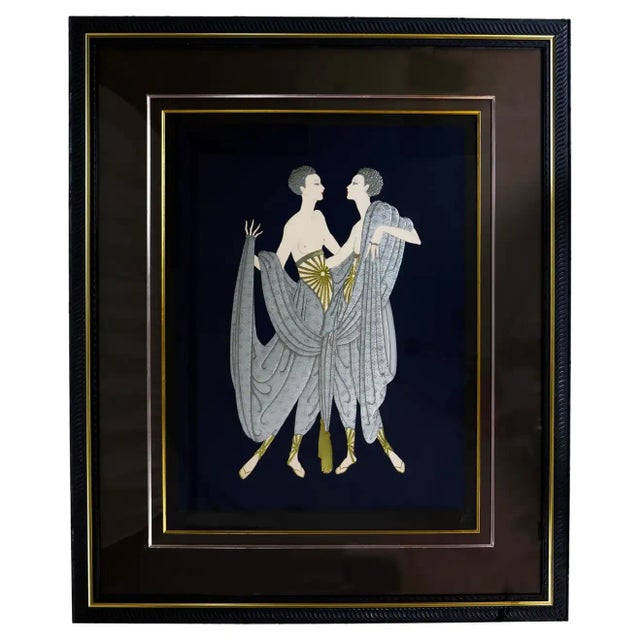 Erté "Twins," Embossed, Signed and Numbered Serigraph, 1987 For Sale - Image 11 of 11