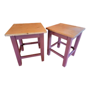 Pair of Vintage Stools / Tables From England