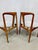 Unique find! This beautiful set of 6 dining room chairs, a design by Johannes Andersen. The underside is marked. Country...