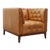 Modern Tufted Leather Chair For Sale