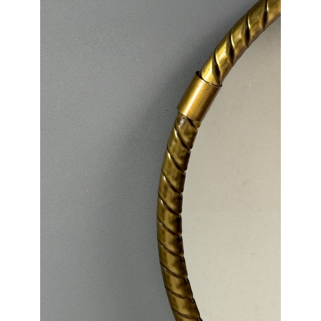 Mid-Century German Brass Rope Mirrors, 1970s, Set of 2 For Sale - Image 16 of 18
