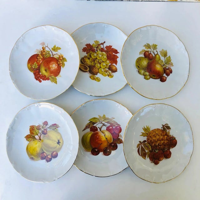 1970s Set of 6 Bareuther Waldsassen Dessert Plates, Made in Bavaria For Sale - Image 11 of 11