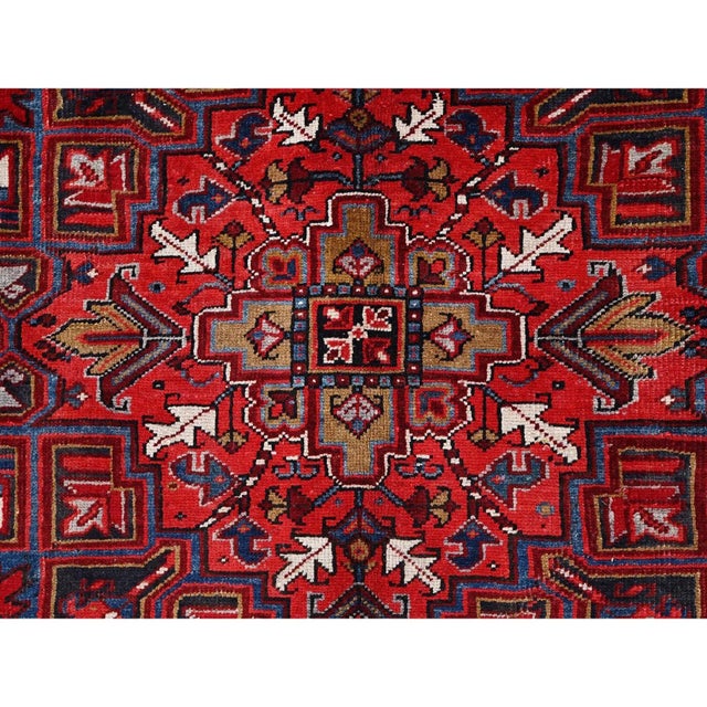 1960 Red Vintage Bohemian Persian Rug For Sale In New York - Image 6 of 12