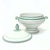 Early 20th Century Vintage White and Green Soup Tureen For Sale - Image 4 of 10
