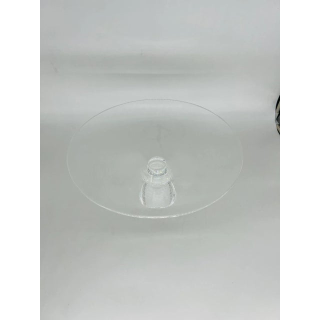 David Dowler for Steuben “Stardust” Pattern Centerpiece Bowl or Tazza. DAVID DOWLER (AMERICAN B. 1945) A CLEAR CRYSTAL...