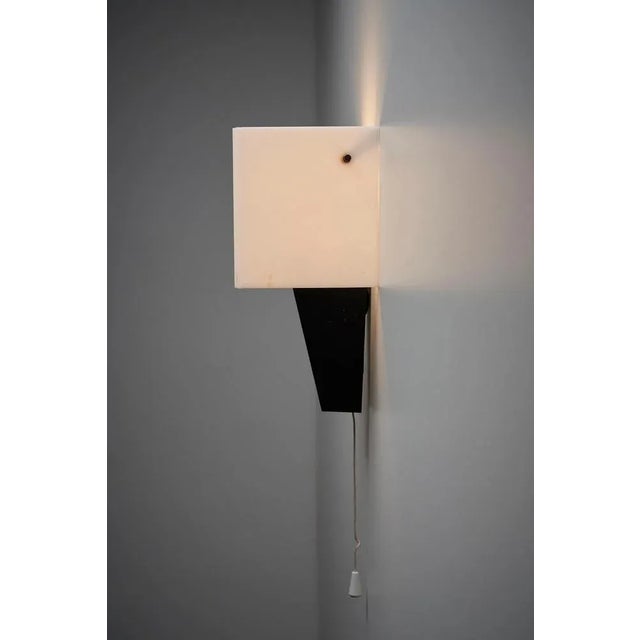 Metal Abstract Wall Sconces in Acrylic and Metal, 1950s For Sale - Image 7 of 9