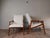 Set of Mid-Century Armchairs in Beech and Bouclé Cream Fabric by Jiroutek for Interior Praha, Czech, 1960s For Sale - Image 4 of 15