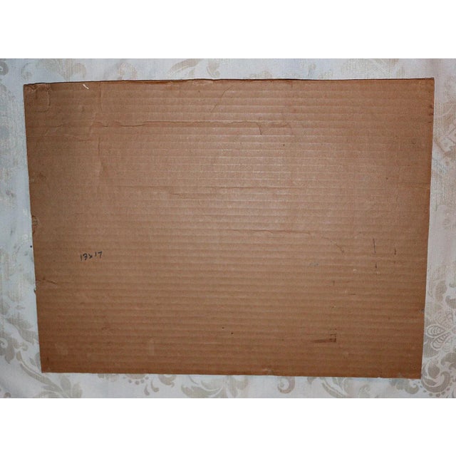 Impressionist Mid 20th Century "Cottage" H. Blocknell Oil on Board Autumn Landscape Painting For Sale - Image 3 of 3