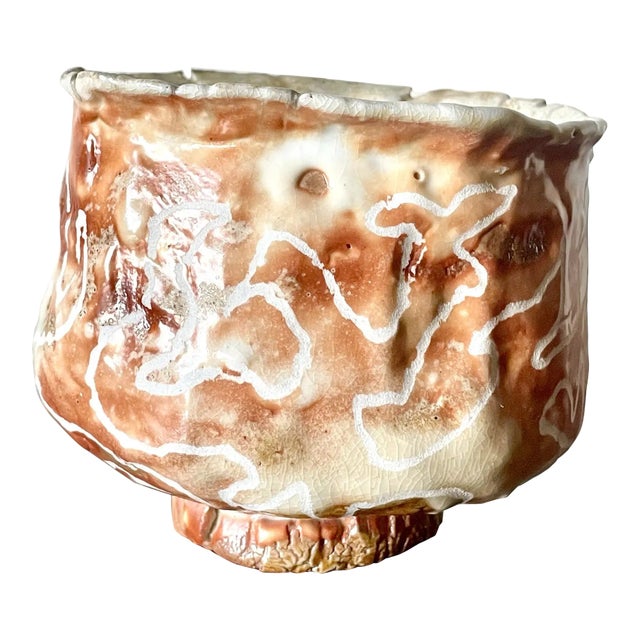 American Studio Pottery Sculpted and Glazed Bowl For Sale