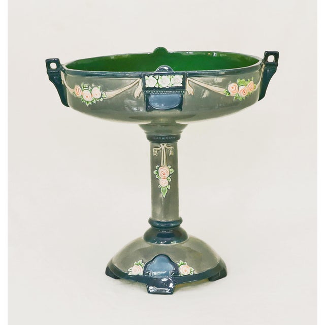 Art Nouveau Ceramic Centerpiece by Eichwald Art Nouveau ceramic centerpiece - made by the Eichwald porcelain manufactory...