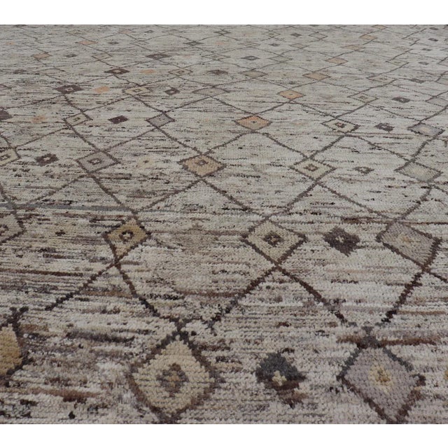 2010s Hand-Knotted Modern Tribal Rug by Keivan Woven Arts 10'1 X 13'7 For Sale - Image 5 of 11
