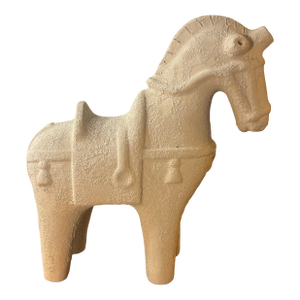 Vintage Mid Century Bitossi Horse Sculpture by Aldo Londi, Italy