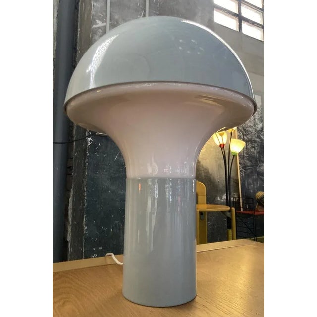 Blue Large Postmodern Italian Mushroom Lamp, 1970s For Sale - Image 8 of 8