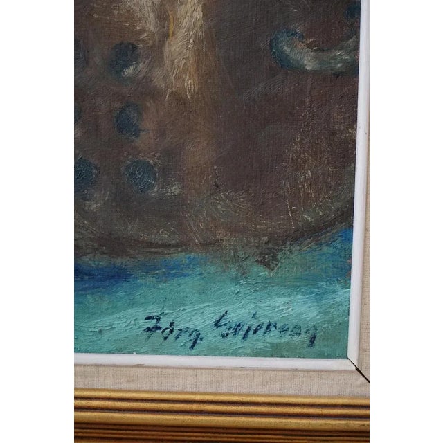 Modern Jørgen Sejersen, Figure, 1960s, Oil Painting For Sale - Image 3 of 13