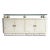 Postmodern Tessellated Stone Glass Top Credenza For Sale