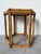 Brown Vintage Bamboo & Rattan Hexagon Side Table For Sale - Image 8 of 13