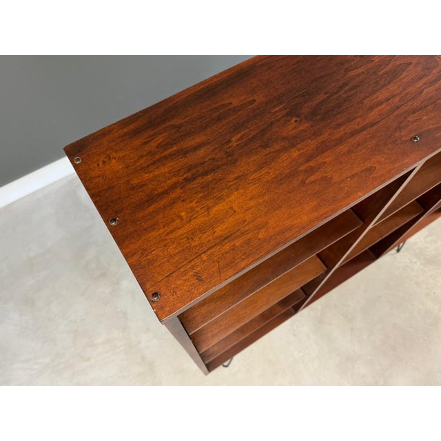 Wood 1970s Walnut Mid Century Modern Bookcase For Sale - Image 7 of 8