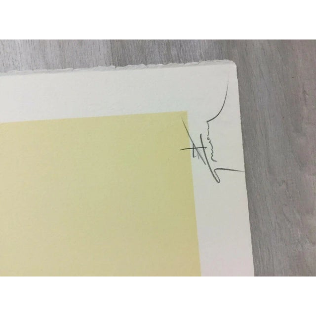 Art Deco Art Deco Modern Unframed "Springtime Shower" by Rene Gruau Hand Signed Lithograph For Sale - Image 3 of 5