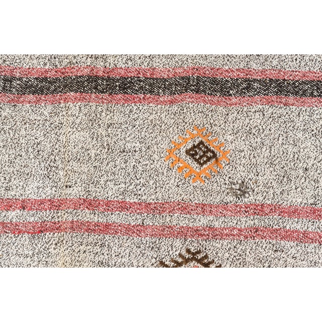 Organic Oushak Vintage Kilim For Sale - Image 10 of 10