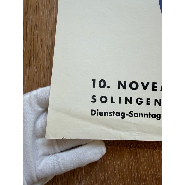 Anonymous, Farbige Graphik, 1957, Deutsches Klingenmuseum Solingen, 1957, Vintage Exhibition Poster, Printed in Germany For Sale - Image 4 of 12