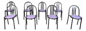 NR 222 Chairs by Robert Mallet-Stevens, 1980s, Set of 6