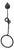 Hand-Forged Wrought Iron Towel Ring (Botanical Leaf Motif) Statement Bathroom Hardware For Sale