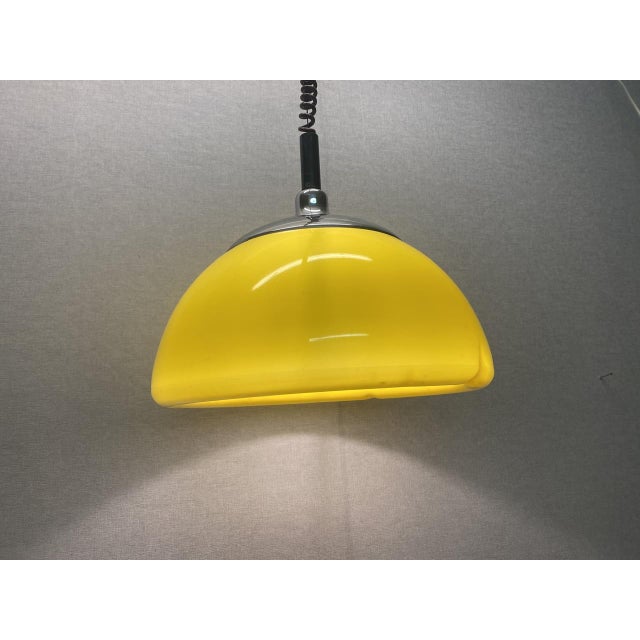 Space Age Mushroom Ceiling Lamp in Yellow by Cosack, 1960s For Sale - Image 13 of 18
